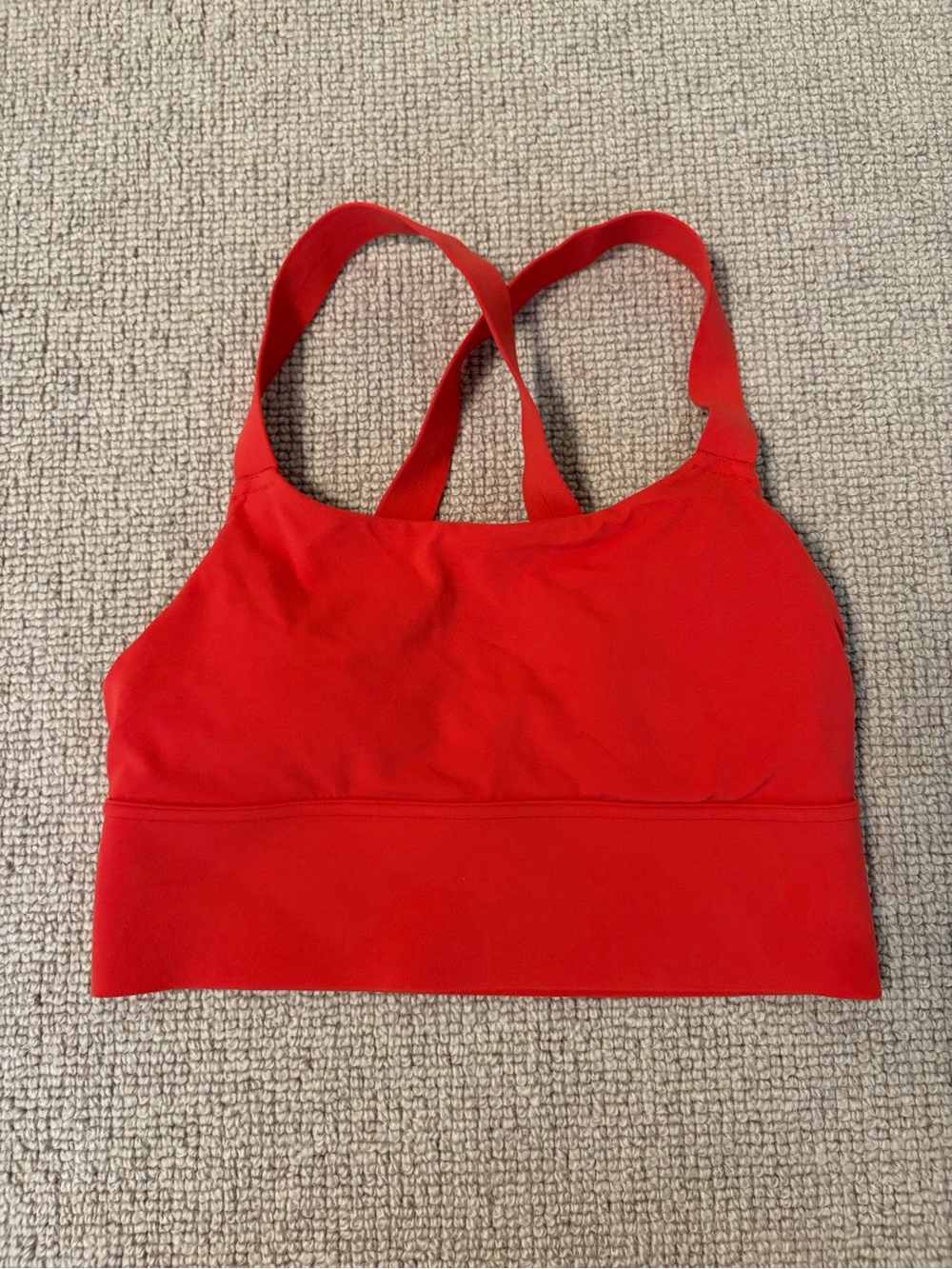 Athleta Red Cross-Back Lightweight Sports Bra (Size XS)